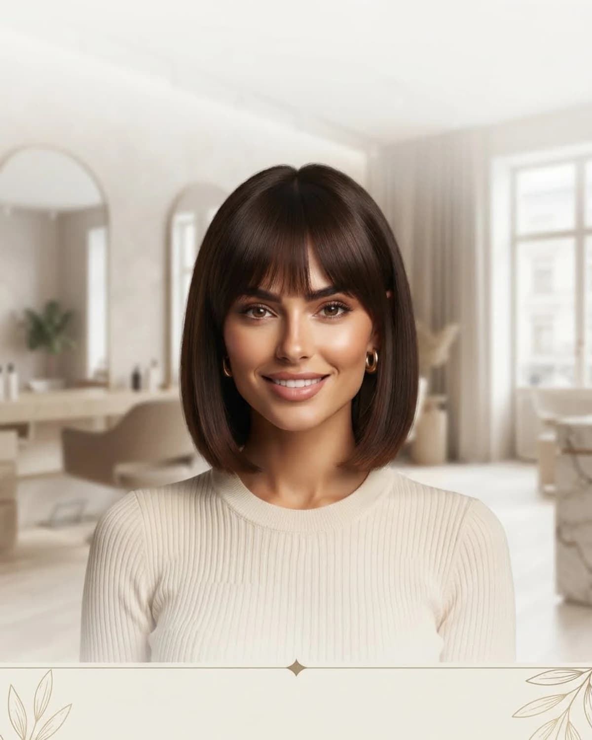 After years of effortless layers and undone texture, hair is getting a shape again. A very specific one.